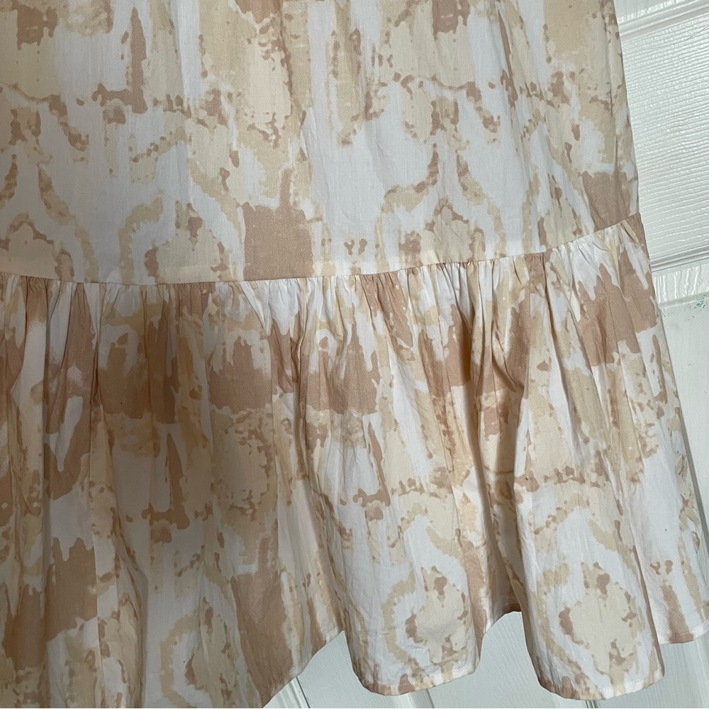 NWT Cleobella Catalina Midi Dress Watercolor Print Sz Small Neutral Tiered Boho - Picture 11 of 16